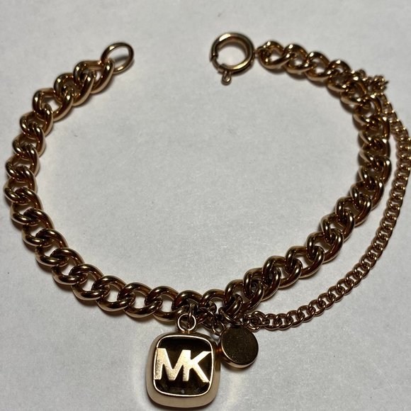 Michael Kors Gold Tone Chain Link Bracelet - Picture 1 of 5